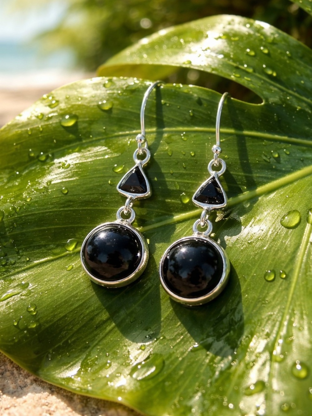 NEW! Onyx Earrings - Picture 3 of 12